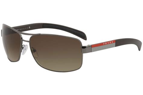 prada ps 54is 5av 6s1 65/14/1 sunglasses|Prada Linea Rossa Brown Gradient Rectangular .